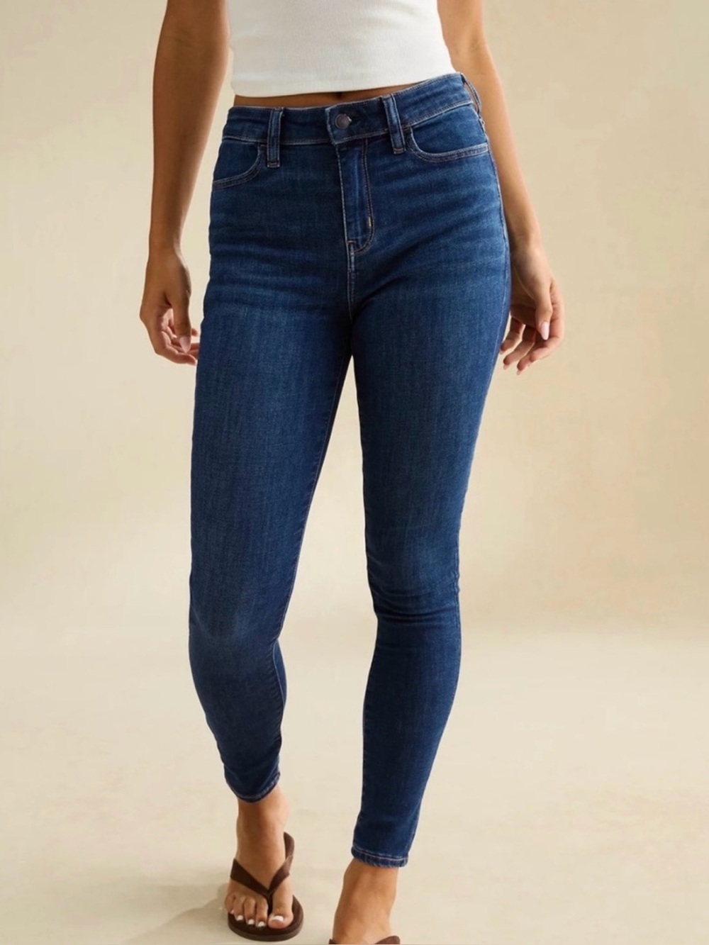 American Eagle Size 16 curvy hi rise jeggings crop jeans